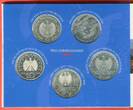 Bundesrepublik Deutschland, Germany FRG 5 x 10 Euro Bundesrepublik Deutschland Silber-Gedenkmünzen 2006 Spiegelglanz im Originalblister