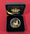 United Kingdom, Großbritannien 2 Pfund Pounds Silbermünze - 1 Unze Silber 2017 Gold Black Empire Special Edition - Year of the Rooster - Lunar - Jahr des Huhns BU black rhodium & 24 kt gold with box & coa
