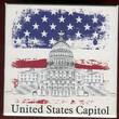Samoa 10 Dollars Silbermünze 2017 United States Capitol Antique finish in Kapsel, Etui, Umkarton und Zertifikat