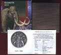 Burkina Faso 1000 Francs CFA Silbermünze 2015 Mammoth - Mammuth - sehr kleine Auflage - RAR! Handmade Antique Finish with box, carton & coa