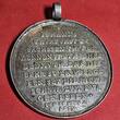 Sachsen Albertinische Linie Kurfürstentum Silberguß Medaille mit altem Henkel 1530 Datiert 100 Jahre Augsburger Konfession Johann der Beständige von Dadler Silver cast mounted