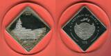 Republic of Palau 10 Dollar Silbermünze teilvergoldet - 2 oz Silber 2010 Richelieu - French Battleship - Kriegsschiff - 2 oz Silver Proof Coin Proof (great toning) with original packaging