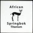 Ghana 5 Cedis Titanmünze 2017 African Springbok Titanium BU colored in capsule and box