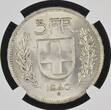 Schweiz Switzerland 5 Franken 1940B Alphirte Kursmünze Circulation Coin Herdsman Type NGC MS 65