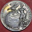 Germany Deutschland Karl Götz Medaille SILVER Silbermedaille Variante ! Münzz. D 1924 D - DATED Überführung Zeppelin ZR III. Reparation Dirigible USS Los Angeles LZ 126 Variety AU/Unc toning Details cleaned from polished Dies