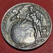 Germany Deutschland Karl Götz Medaille SILVER Silbermedaille Variante ! Münzz. D 1924 D - DATED Überführung Zeppelin ZR III. Reparation Dirigible USS Los Angeles LZ 126 Variety AU/Unc toning Details cleaned from polished Dies