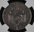 Karl Goetz Kaiserreich Bavaria bayern 1 Weltkirieg Silbermedaille Silver medal 1915-DATED Kriegsweihnachten Wartime Christmas, Leopold Prinz vo Bayern RAR NGC MS 61