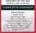 Nauru 5 Dollars Silbermünze 2008 Sopwith Camel & Spitfire proof in capsule with certificate