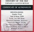 Nauru 5 Dollars Silbermünze 2008 Tornado & Gloster Meteor proof in capsule with certificate