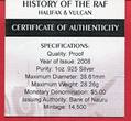 Nauru 5 Dollars Silbermünze 2008 Halifax & Vulcan proof in capsule with certificate