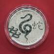 Kanada 10 Dollars Silbermünze 2013 Jahr des Drachens - Lunar unc in capsule w. certificate, orig. packaging