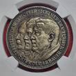 Deutschland Weimarer Republik Germany Silbermedaille Silver Medal 192kle Patina Graf Zeppelin Weltfahrt World Tour LZ 127 Zeppelin, Dürr, and Eckener NGC MS 64