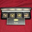 Kanada Canada 4 x 5 Dollar Silber Unzen Ounces 2014 2015 Golden Enigma - Edition Black Ruthenium & 24 kt Gold veredelt Vögel Birds BU black ruthenium with box & coa