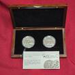 Cook Islands 2 x 5 Dollars Silber Konvex Konkav 2010 Dreams Can Come True Obama M. L. King, Konvex Konkav BU matte with capsules, with box and coa