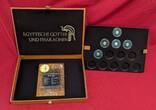 Elfenbeinküste 5 x 100 Francs CFA Gold 2017 Ägyptische Götter und Pharaonen - Goldmünzen Kollektion Proof with capsules, box & German coa