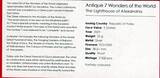 Palau 5 Dollars Silbermünze teilcoloriert 2009 7 Wonders of the World - The Lighthouse of Alexandria proof in capsule with certificate