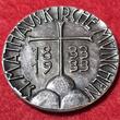 Bayern München Deutschland Silbermedaille .990 Randpunze 1933 1833 - 1933 St. Matthäuskirche München Dein Wort ist die Wahrheit Selten RR Unc. antique finish toned