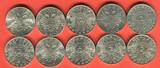 Österreich 10 x 2 Schilling Gedenkmünzenserie 1928-1937 Doppel-Schilling Sammlung Schubert bis Erlach mit Haydn - hübsche Erhaltung au with capsules