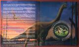 Niue 1 Dollar Silber 2013 Jurassic Period - Life on the Ground - Jura - Dinosauria, oval 35,1 x 45,1 mm - PP in Kapsel mit Blister