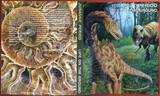 Niue 1 Dollar Silber 2013 Jurassic Period - Life on the Ground - Jura - Dinosauria, oval 35,1 x 45,1 mm - PP in Kapsel mit Blister