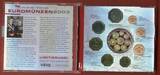 Monaco 3,80 Euro und Silbermedaille 1 Unze Die neuen nationalen Euromünzen 2003 10 Cent - 2 Euro with CD cover Circulation coins unc.