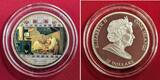 Cook Islands 20 Dollar Silbermünze teilcoloriert 3 oZ 2009 Masterpieces of Art - Carl Spitzweg - The Poor Poet - Der Arme Poet Proof colorated with coa, box & carton