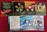 Bundesrepublik Deutschland 25 x 5 Euro Gedenkmünzen - 125 Euro nominal 2017-2021 jeweils A,D,F,G Klimazonen der Erde - Tropische Zone 2017 bis Polare Zone 2021 Unc with capsules & box