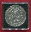 USA 1 Dollar Silbergedenkmünze 1991 Liberty - 50 Jahre Mount Rushmore (m. Teilvergoldung) BU in capsule, certificate & box