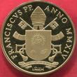 Vatikan Vatican KMS 1 Cent - 2 Euro mit 50 Euro Gold John Paul II. 2014 MMXIV Pontifikat Papst Franziskus Pope Francis Johannes Paul II. Heiligsprechung Proof with original Packaging Box Coa Case