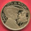 Vatikan Vatican KMS 1 Cent - 2 Euro mit 50 Euro Gold 2013 MMXIII Papst Benedikt Benedict XVI. 200th Anniversary of Birth Richard Wagner Proof with original packaging