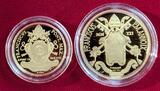 20 und 50 Euro Goldmünzen 2021 Vatikan 20 und 50 Euro Gold Satz PP - Papst Franziskus - Pope Francis Proof set with coa, carton and original box