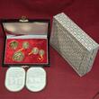 China Peoples Republic PRC Set Satz Selten Gold 1989 P Panda Set 5 bis 100 Yuan 59,04 g Gold Proof with Box COA Carton