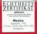 Mexico 2 Unzen Silber 1996 Libertad 2 Onzas Pura Plata mit Video unc with certificate