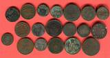 Altdeutschland, Österreich 19 Stück Kursmünzen Kupfer & Silber 1748 - 1870 Kursmünzen Lot - Konvolut u.a. Kreuzer, Pfenninge, Silbergroschen lot, please see picture