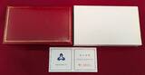 China Volksrepublik PRC 2 x 10 Yuan Silbermünzen 1996 40th Anniversary of Aerospace Industry - Luft- und Raumfahrtindustrie BU with box, carton and coa