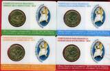 Vatikan 4 x 50 Cents Kursmünze 2016 Coincard Lot - Papst Franziskus unc. coincard