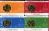 Vatikan 4 x 50 Cents Kursmünze 2018 Coincard Lot - Papst Franziskus unc. coincard