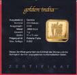 Gambia 200 Dalasis Gold 2020 Golden India - Serie proof in capsule with certificate
