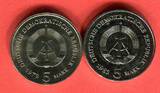 Eastern Germany DDR GDR 2 x 5 Mark Gedenkmünzen 1983 & 1972 Meißen - Meissen - Jahrgang Key Date - 2 Jahrgänge unc, slightly toned
