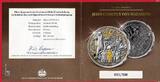 Silbermedaille Jesus Christus von Nazareth mit Goldveredelung antique finish in capsule with certificate