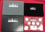 USA, Kanada, China, Australien, Österreich etc 7 x 1 Unze Silber Wallstreet Investment - The Silver Collection 2011 Gilded in glass-case with box , carton & bag