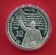 10 Euro Silbermünze 2014 Maltas Unabhängigkeit 1964 - 2014 (m. Farbapplikation) proof in capsule, coa & wooden box