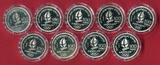 Frankreich 9 x 100 Francs Silbermünzen 1989-1991 Olympische Winterspiele 1992 Albertville - Lot aus neun Motiven proof in capsules