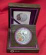 Fiji, Fidschi 2 x 1 Dollar Farbmünzen 2013 The Year of the Snake - Lunar - Jahr der Schlange - Yin & Yang Proof colorated with box, coa & carton