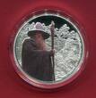 Niue 2 Dollars Silbermünze 2021 Herr der Ringe - Gandalf (1 oz, m. Farbapplikation) proof in capsule with certificate, orig. packaging