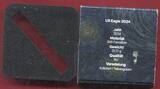 USA Deutschland Silver Eagle 1 Unze Feinsilber 2024 Sternennacht Produkt der Fa. Ket*ner Color Application with holder slipcase