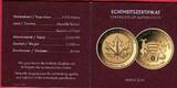 Tschad 5000 Francs CFA 1/200 Unze 2024 Buillion Coins of the World - Maple Leaf BU with capsule & coa