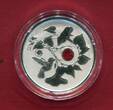 Kanada 3 Dollars Silbermünze 2013 Hummingbird with Morning Glory (mit Swarovski-Kristall) BU in capsule, certificate & box