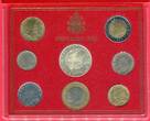 Vatican, Vatikan KMS 10 - 1000 Lire 2001 Kursmünzen Pontifikat Johannes Paul II. Neuf OVP im Folder