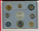 Vatican, Vatikan KMS 10 - 1000 Lire 2000 Kursmünzen Pontifikat Johannes Paul II. -Anno XXII. Neuf OVP im Folder